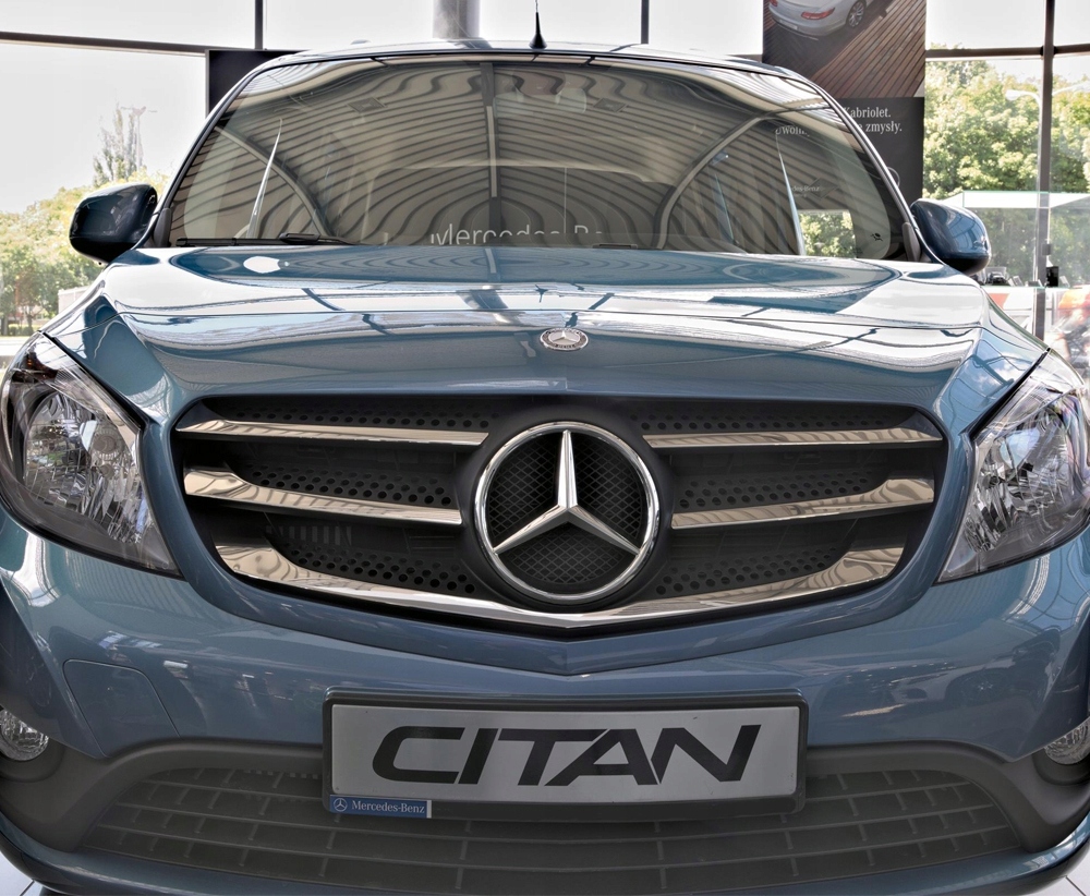 MERCEDES CITAN od 2012 Nakladki na grill stal poly