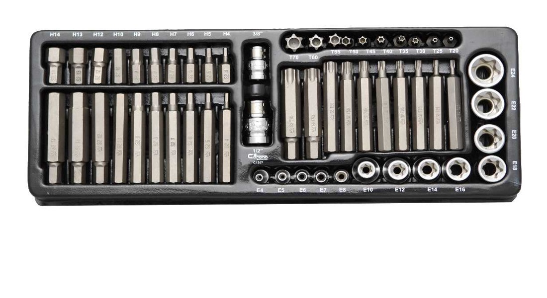 НАБОР БИТ TORX HEX CAP 55 ELE. CORONA C1207