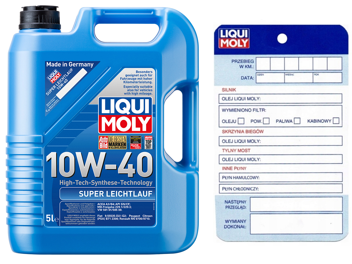 Motorový olej Liqui Moly 5 l 10W-40 Darček