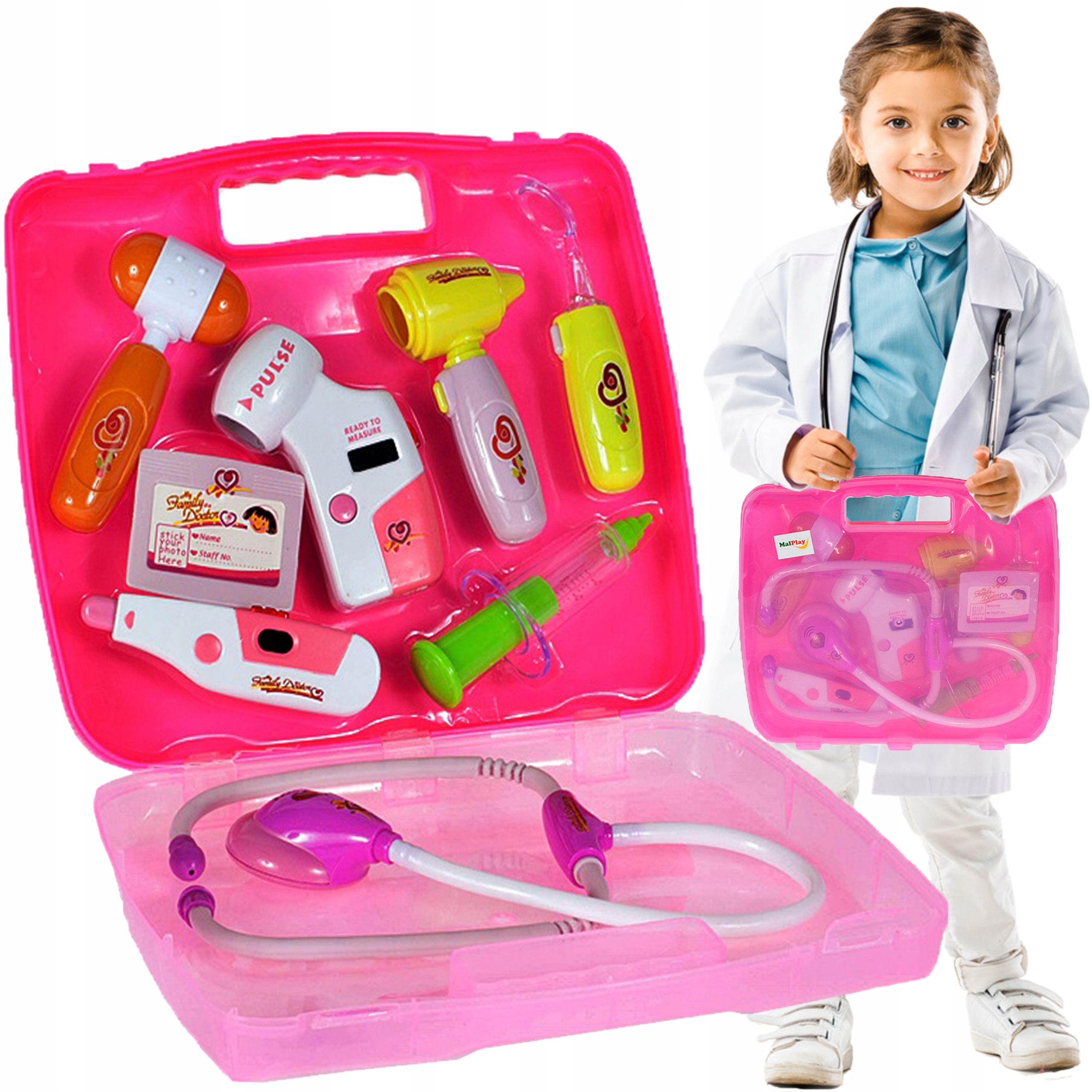 

Zestaw Lekarski W Walizce Mały Doktor+ Stetoskop