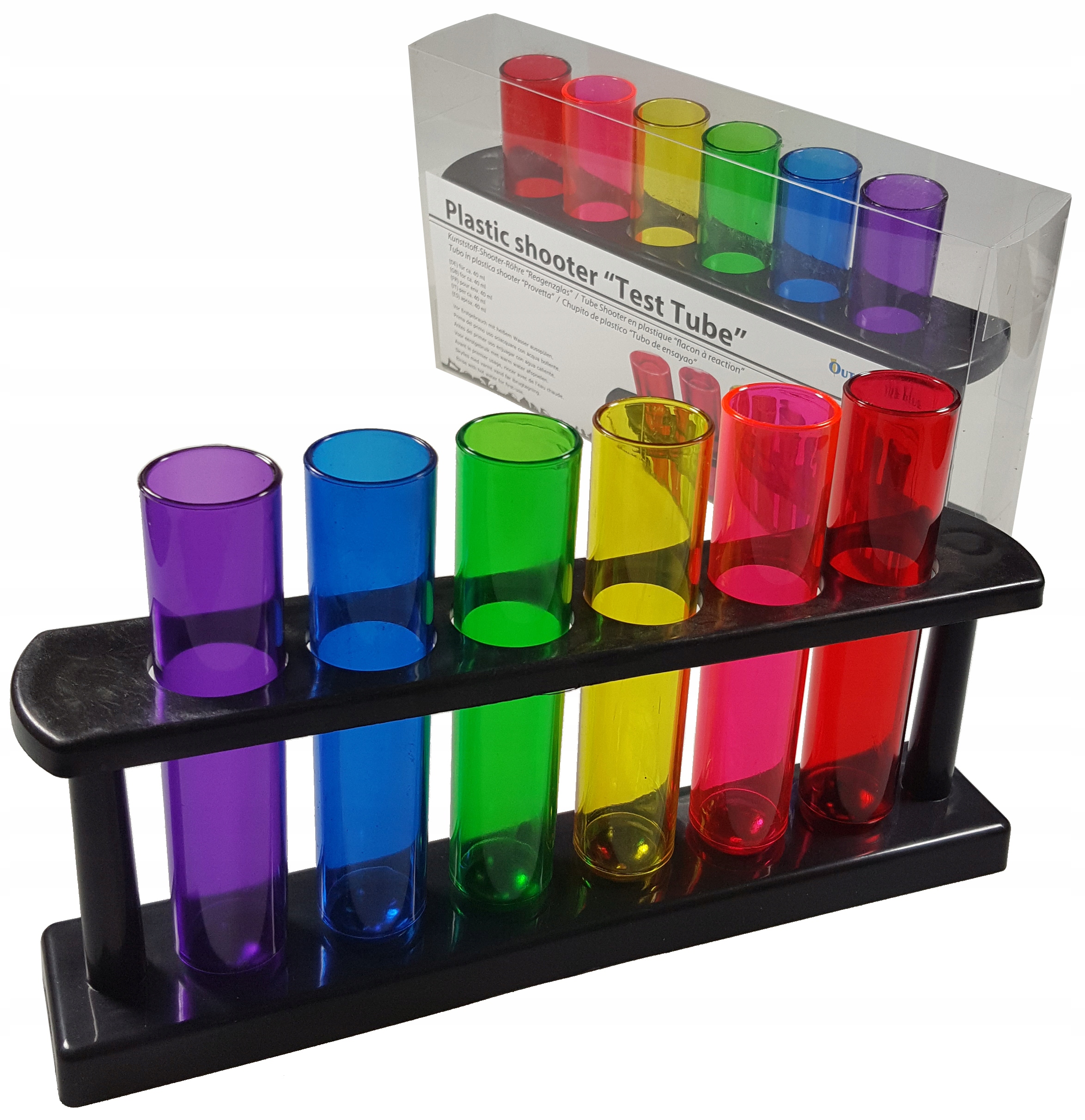 

Kolorowe Probówki do Shotów 6 szt/kpl Gadżet