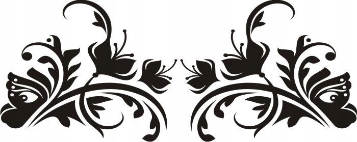 

Naklejka na ścianę meble lustro dekor Ornament 133