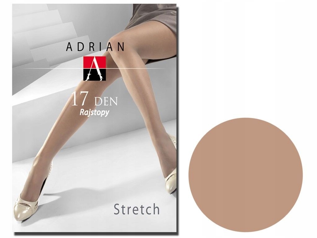 

Rajstopy gładkie 17 den stretch Adrian Naturalne 2