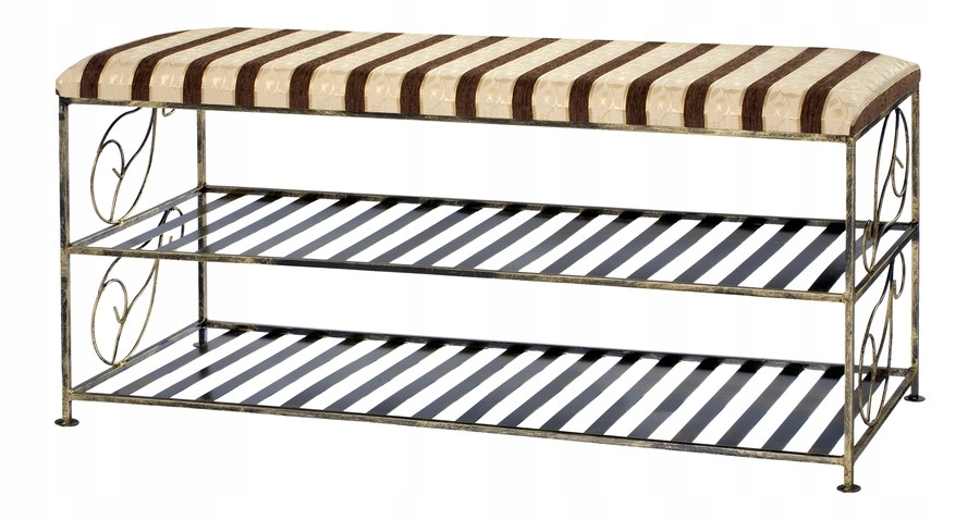 Biała półka buty ŁAWKA Siedzisko Meble Przedpokój