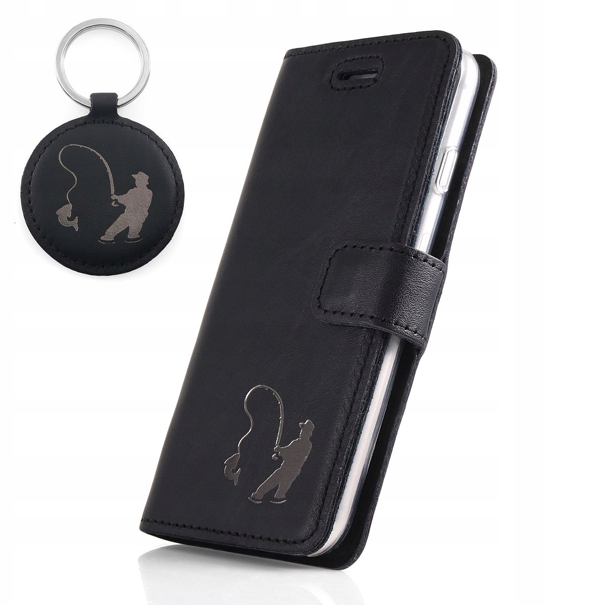 

Surazo Etui Wędkarz Grafit Skóra iPhone 7 Plus/7+