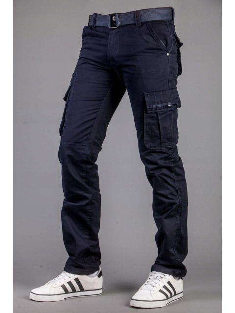 BOJÓWKI SPODNIE BAWEŁNA 9079 ITENO ROZM.34 Odcień granatowy