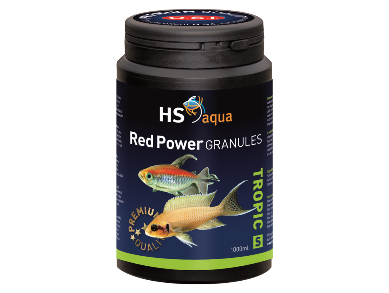 Levně Hs Aqua Red Power Granules S 1000 ML krmivo pro ryby (0030156)