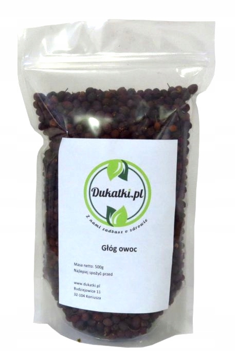 

Głóg, owoc suszony głogu 500g