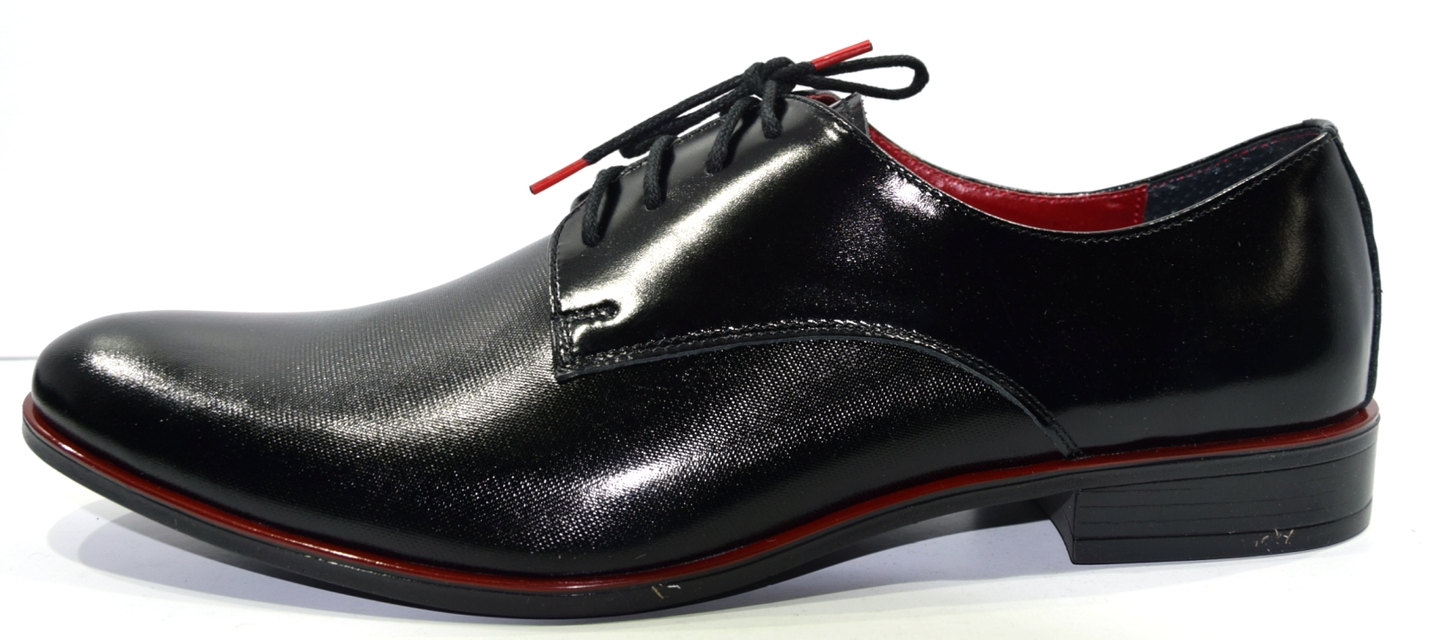 Pánské Elegantní Černé Kožené Polobotky 560 VEL.39