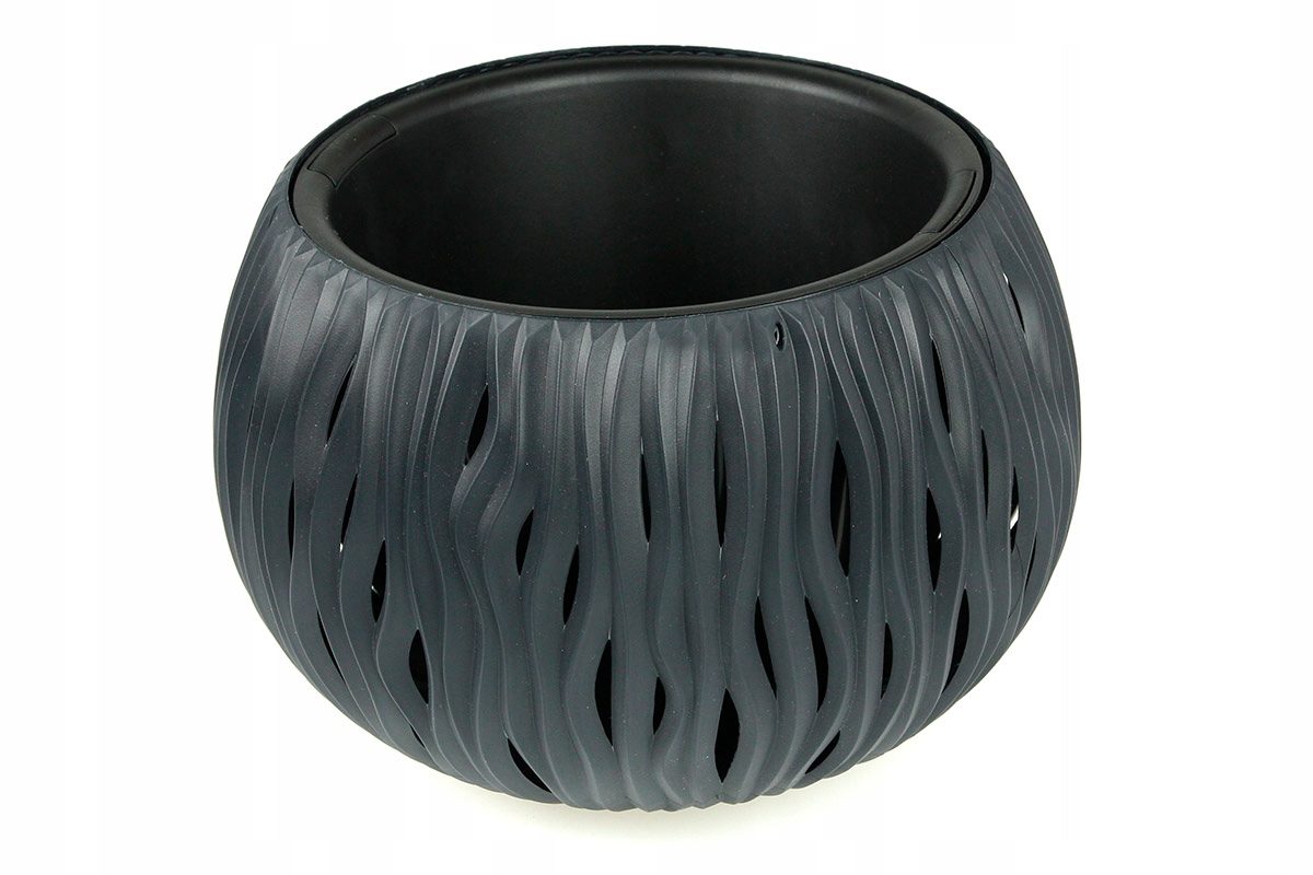 doniczka BOWL SANDY 29x19 - antracyt — 3