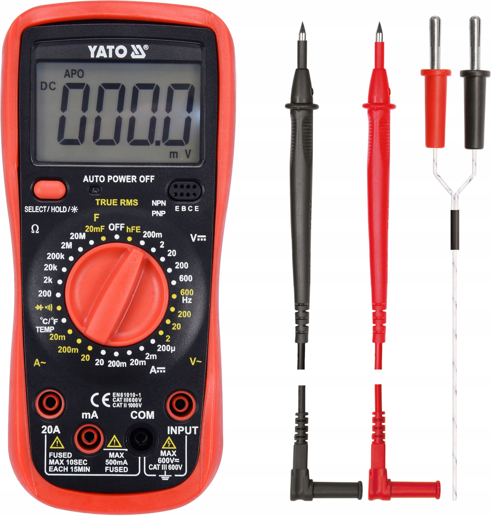 

Yato Miernik Cyfrowy Multimetr True Rms LCD