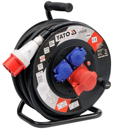 Predlžovací Kábel 25 m 2,5 mm 230/400 V 16A YT-8120