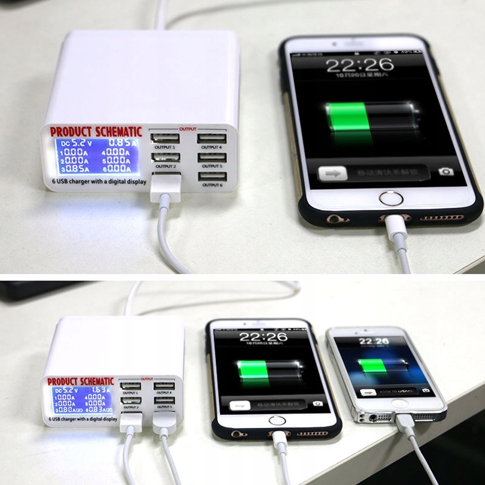 Stacja ładująca USB profesjonalna wyświetlacz LCD Kod producenta KSCD4770559485462