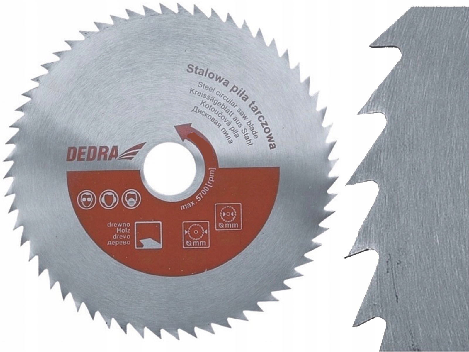 DEDRA Piła tarczowa stalowa do drewna 500x30 60z