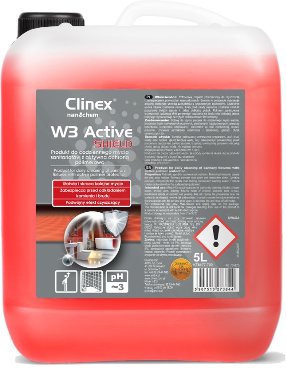 

Clinex W3 Active Shield codzienne mycie łazienek