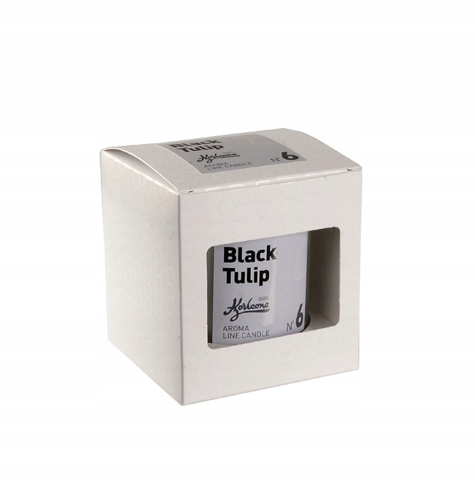 

Świeca zapachowa dekoracyjna szkło Black tulip