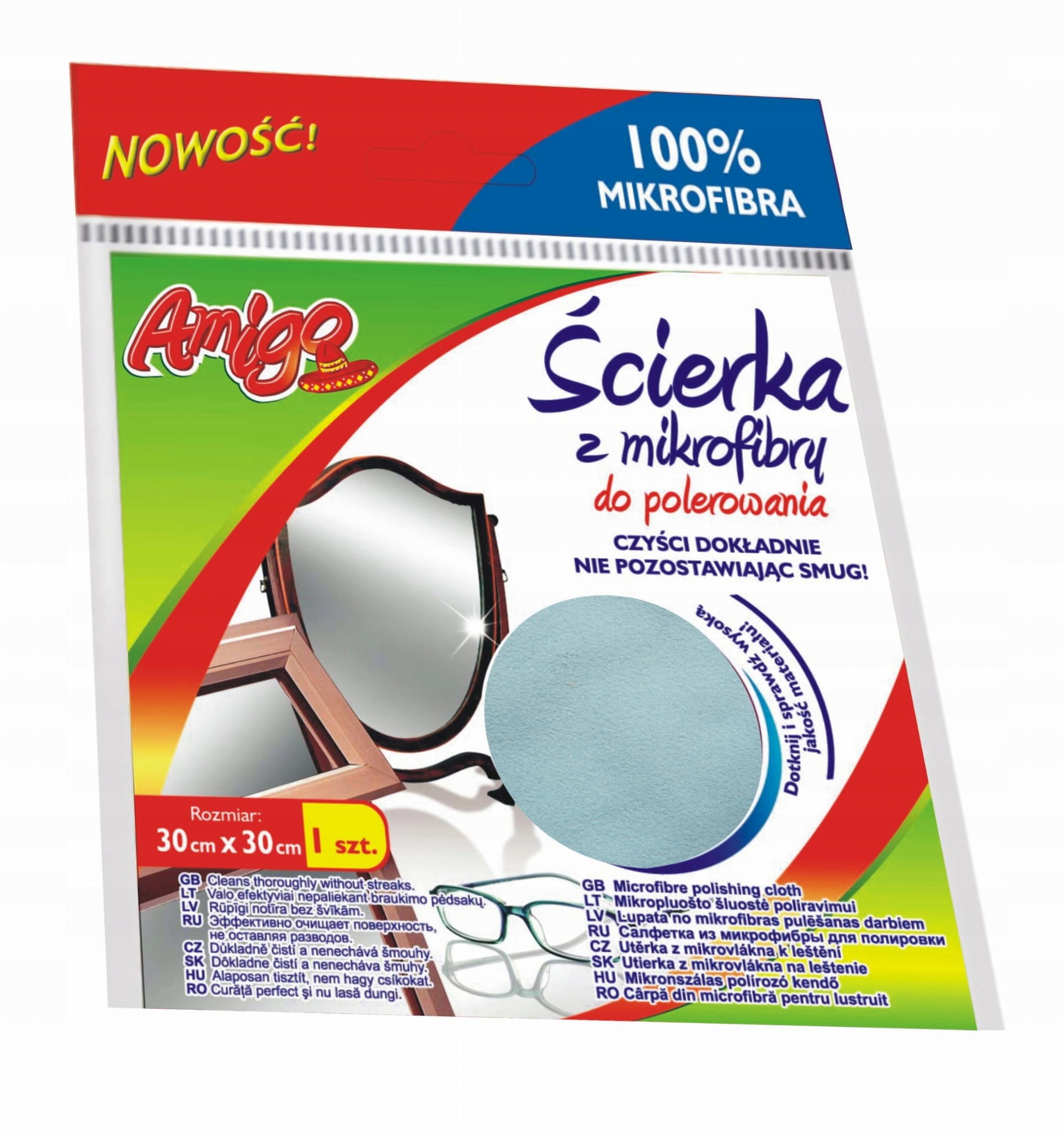 

Amigo Ścierka mikrofibra do polerowania 30x30cm