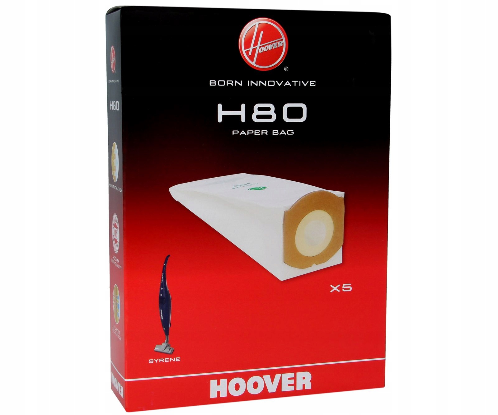 

Worki H80 do odkurzacza Hoover Syrene 5szt.