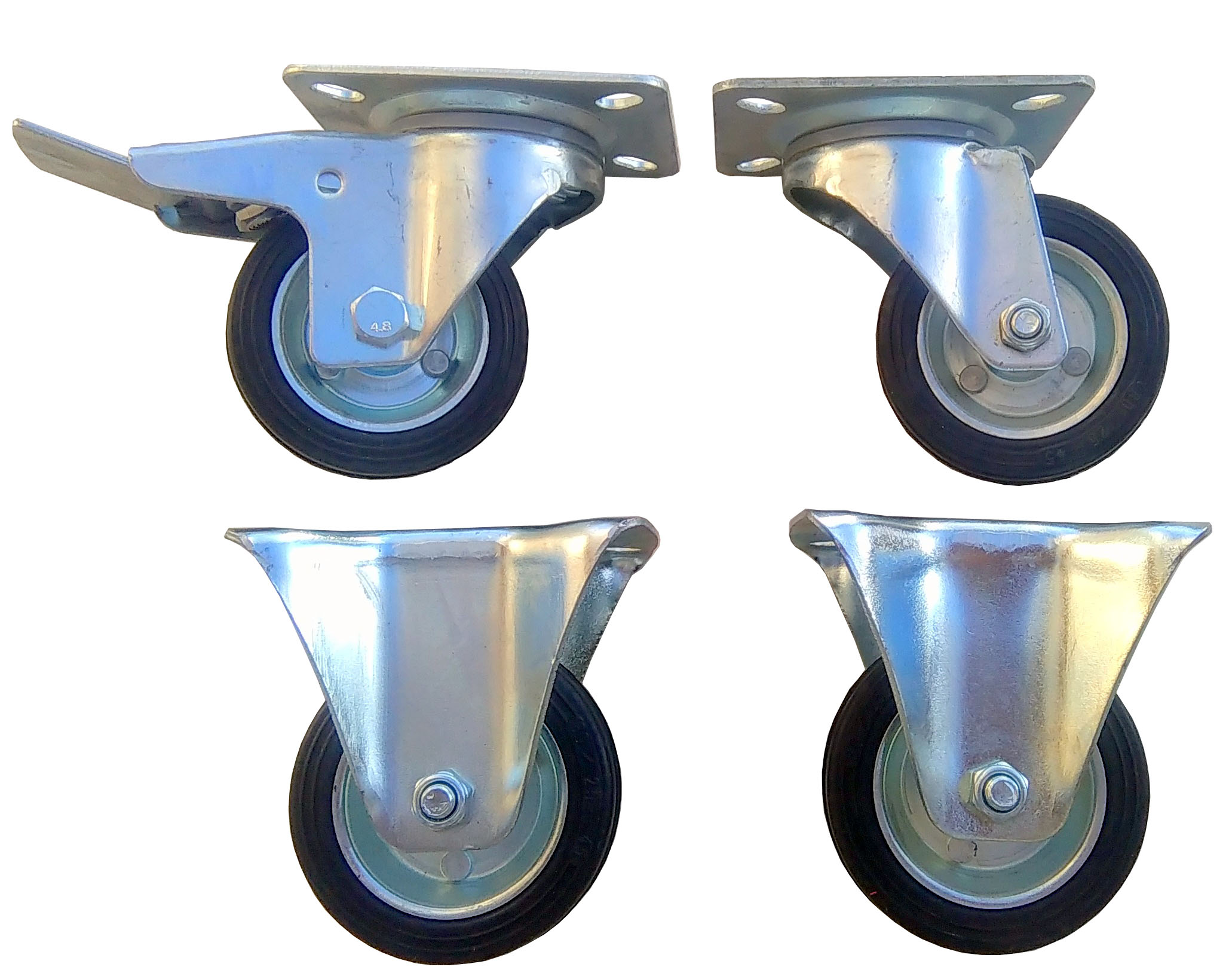 Kolečko kolečko Set 4 ks 80 mm 280 kg palety