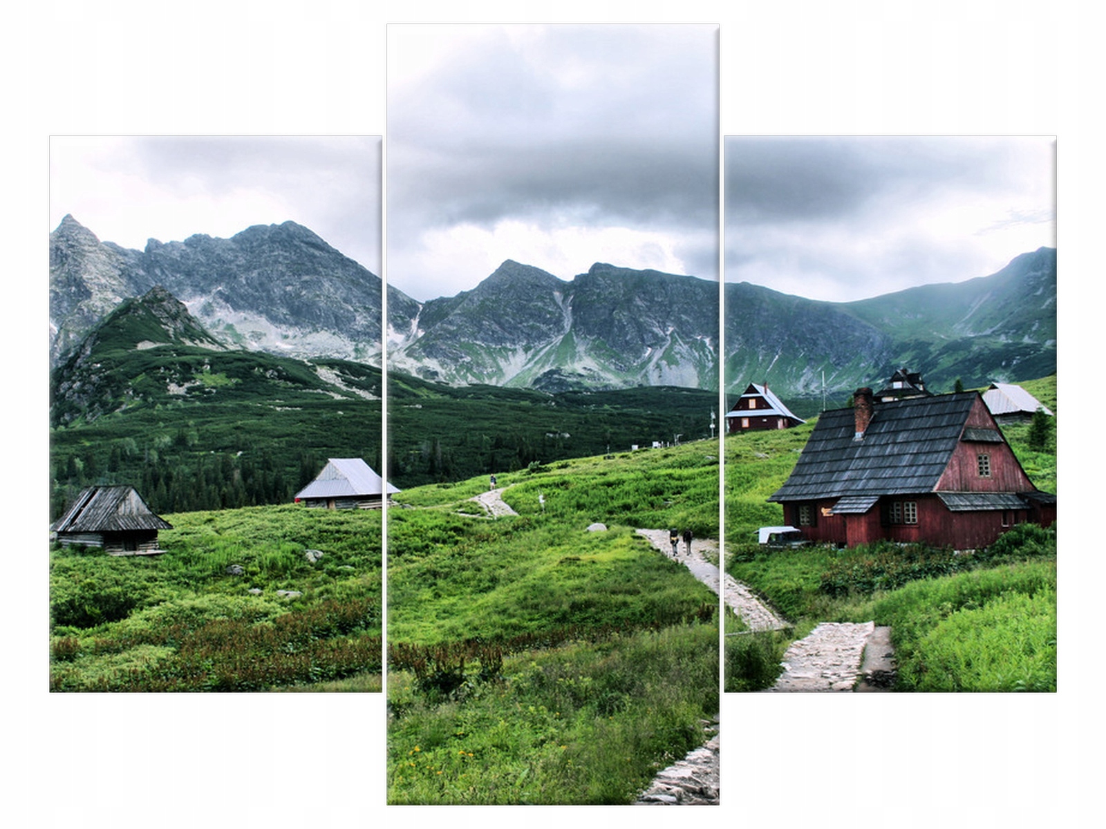 

Obraz na płótnie Pejzaż Domki Tatry 90x70 Góry