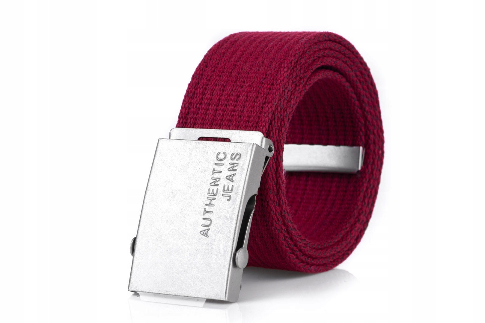 

Pasek męski parciany Bordowy 125 cm