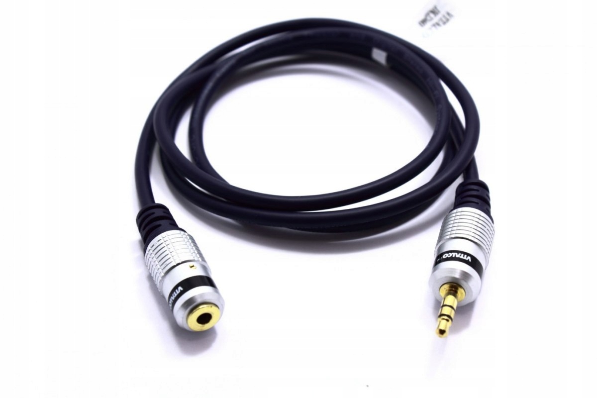 PRZEDŁUŻACZ AUX WTYK GNIAZDO JACK 3,5 VITALCO 1M Model JKD40