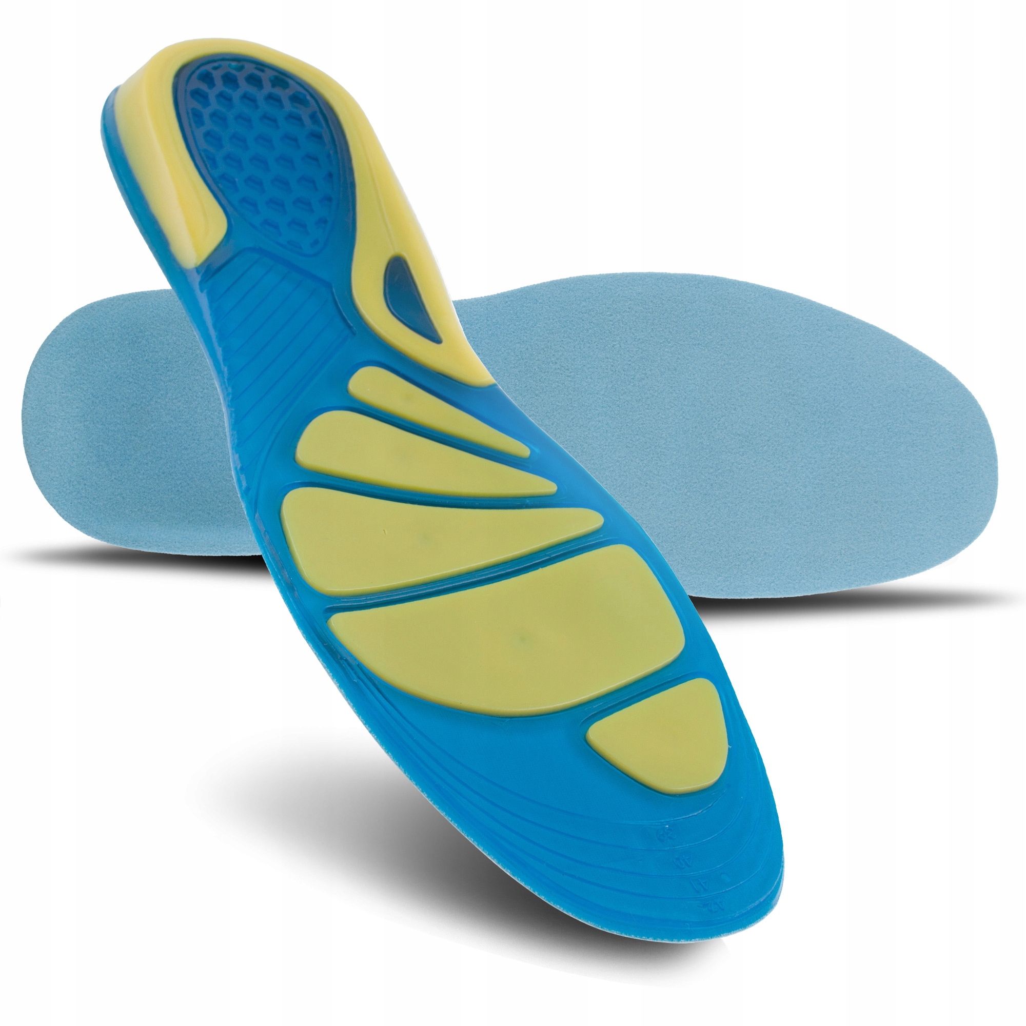 

Żelowe wkładki na bolące pięty ostrogi r_ M: 37-42