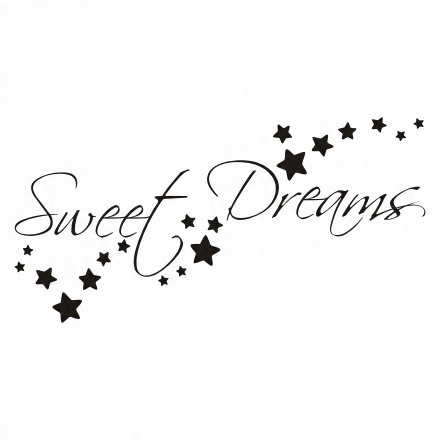 

Napis na ścianę słodkich snów Sweet Dreams 259