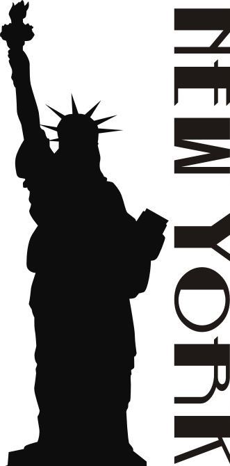 

Napis na ścianę naklejka New York Statua 145