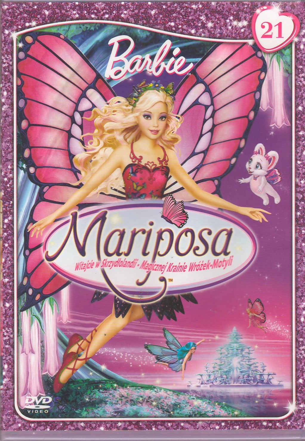 kolekcja Barbie - płyta DVD Barbie Mariposa. Witajcie w Skrzydlolandii - Magicznej Krainie Wróżek-Motyli