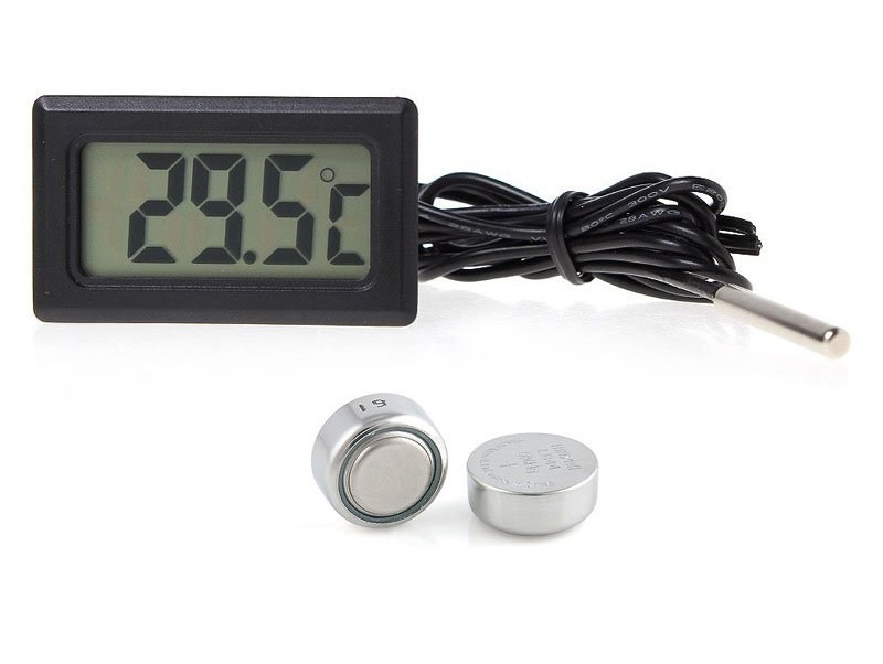 

Termometr Cyfrowy z sondą do Akwarium Baterie