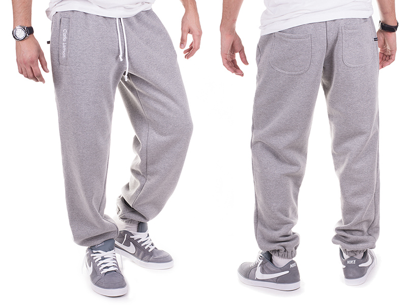 

Męskie szare spodnie dresowe dresy Lamon - XXL