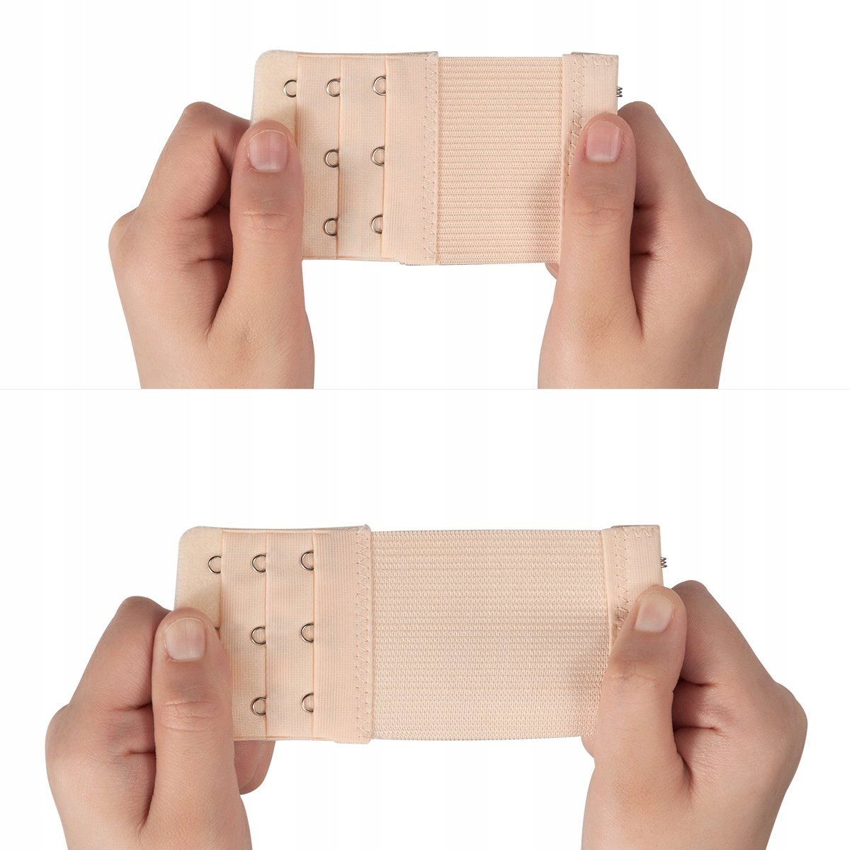 PRZEDŁUŻKA DO ZAPIĘCIA BIUSTONOSZA 3 RZĘDOWA STANIKA CZARNA KOBIET NAPKI Model Przedłużka