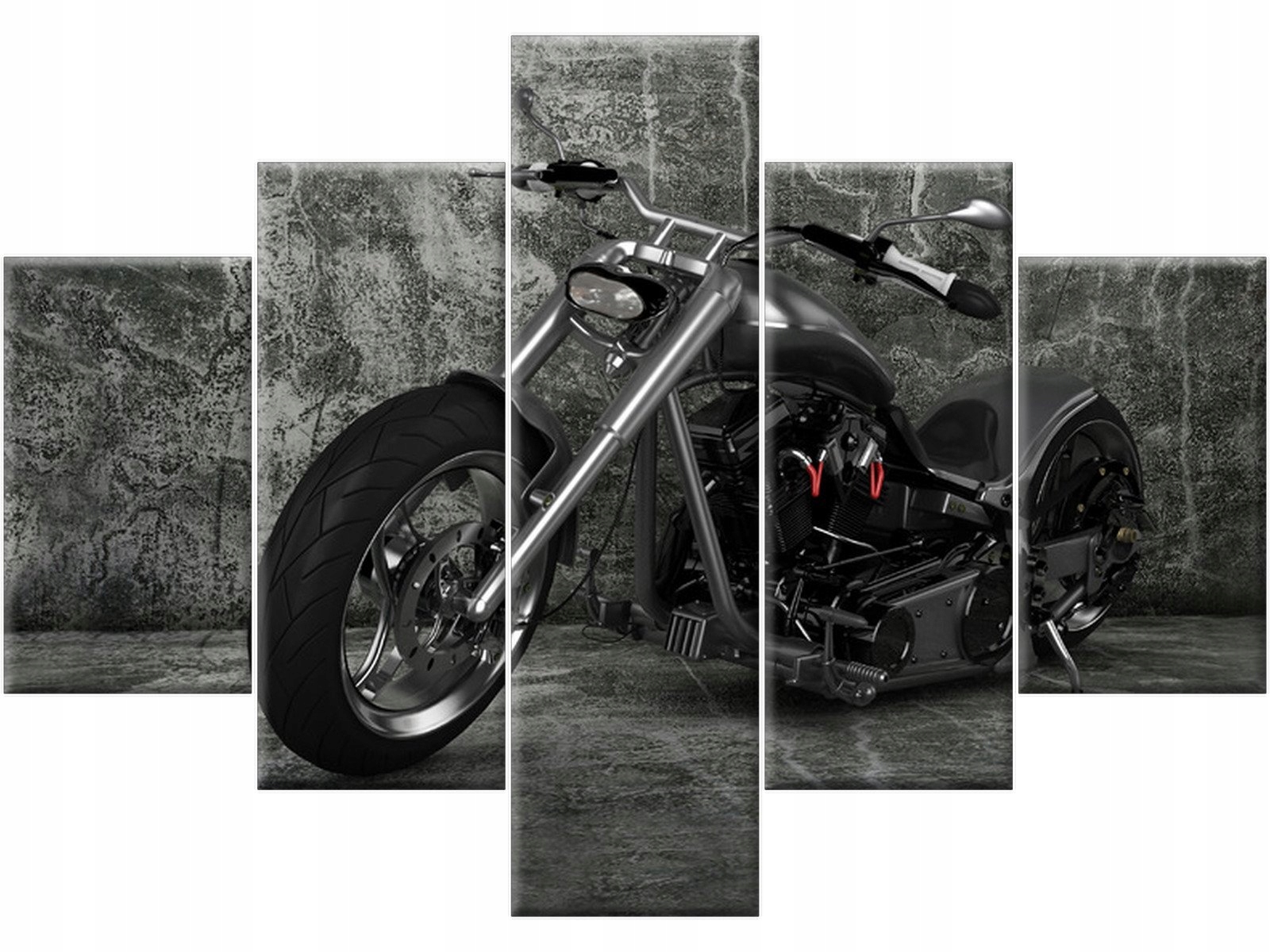 

Motor Motocykl Chopper 100x70 Obraz 5 elementowy