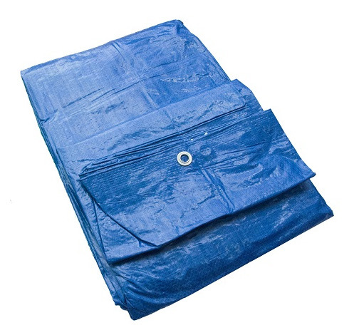 2x Krycí vyztužená plachta Modrá 12 x 15 m 60 g/m2 Bradas 8832