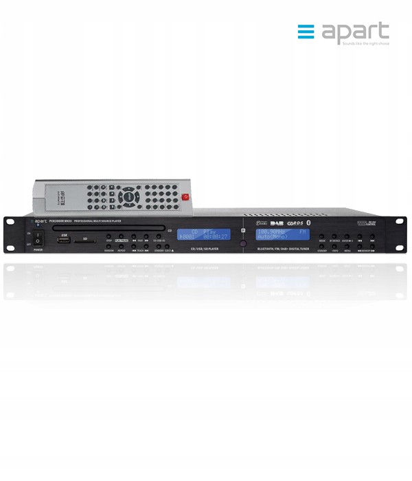 ODTWARZACZ CD DVD MP3 USB FM APART PCR3000RMKIII Kod producenta PCR3000RMKIII