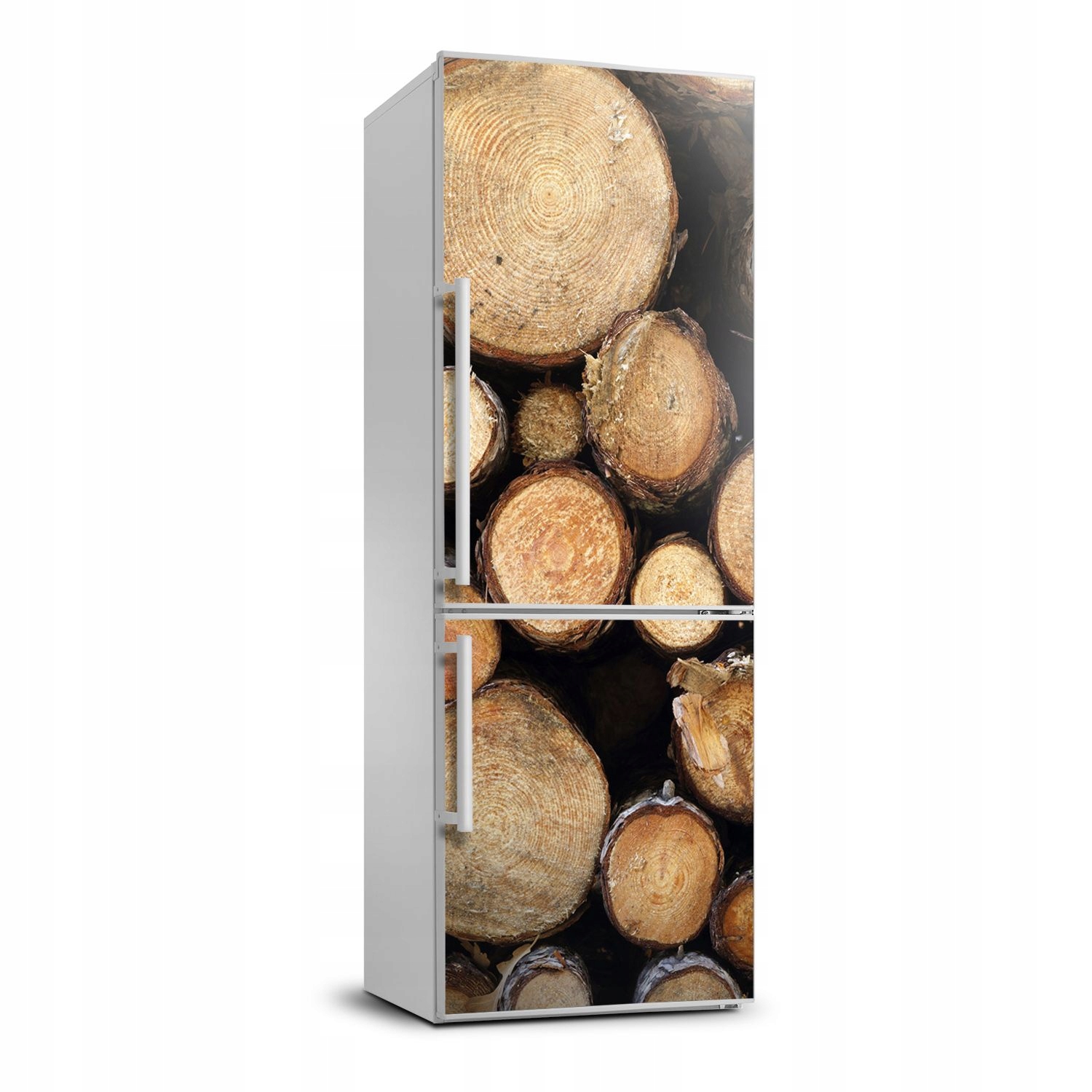 

Naklejka fototapeta na lodówkę Kłody drewna 70x190