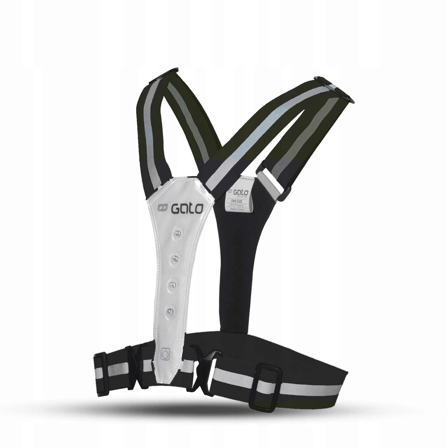 Led reflexní postroj Gato Safer Sport černý