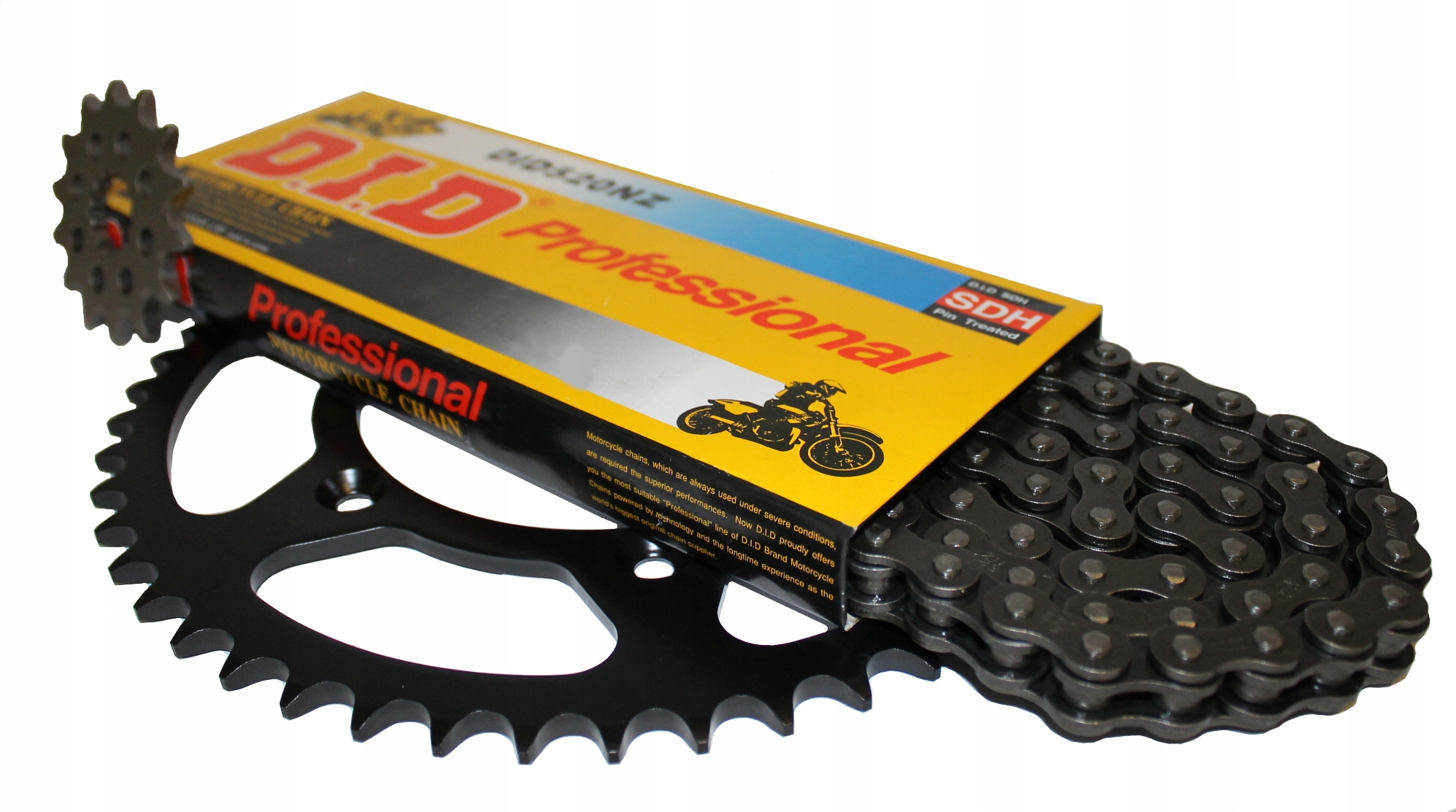 Sada pohonů Yamaha Wr 250 1997r Sup.Wzmo. DiD řetěz ozubená kola