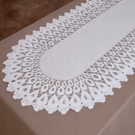 

Bieżnik kremowy Łezki 30x60cm Fako