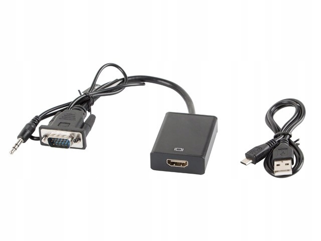 

Lb Konwerter Adapter Vga D-sub Do Hdmi Video+audio