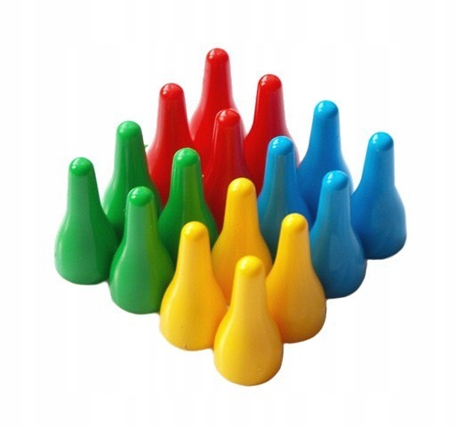 

Pionki do gry Chińczyka 16 szt. Pion Chińczyk Wbm