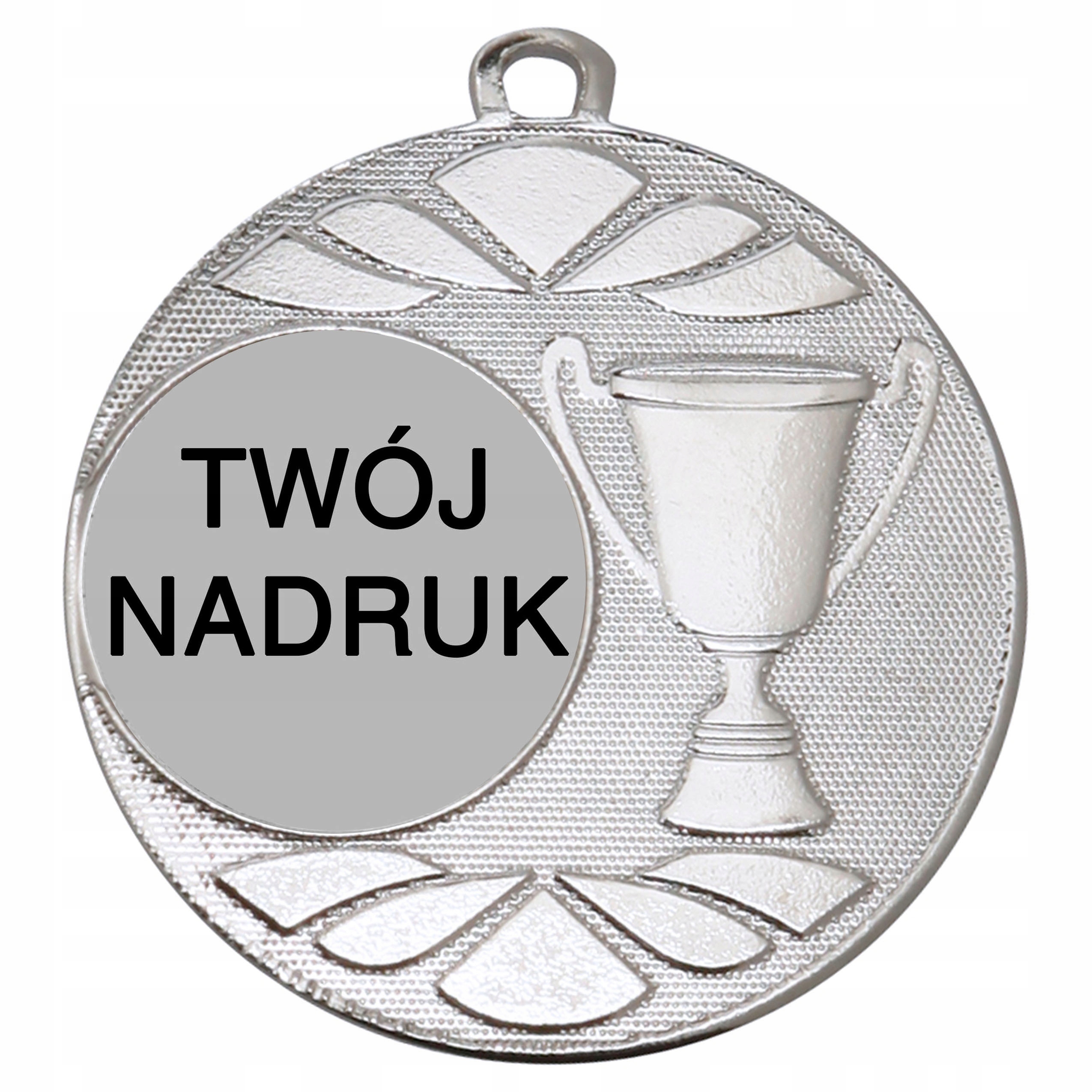 

Srebrny Medal Z Nadrukiem 50MM Wstążka- bedi500302