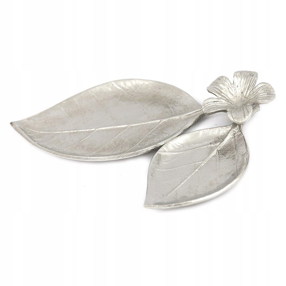 

Patera Srebrna Liść Aluminiowa 32x27cm Talerz 30