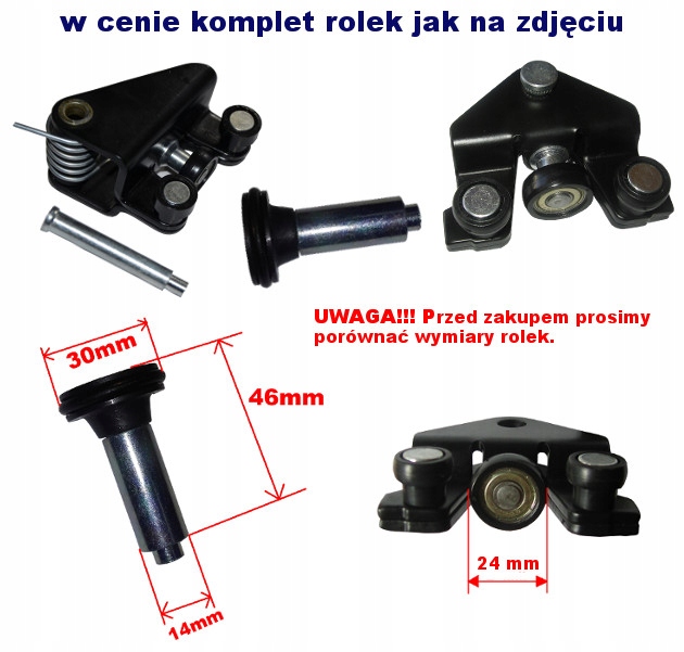 ROLKI WOZKI DRZWI PRZESUWNYCH NISSAN PRIMASTAR Part manufacturer Other