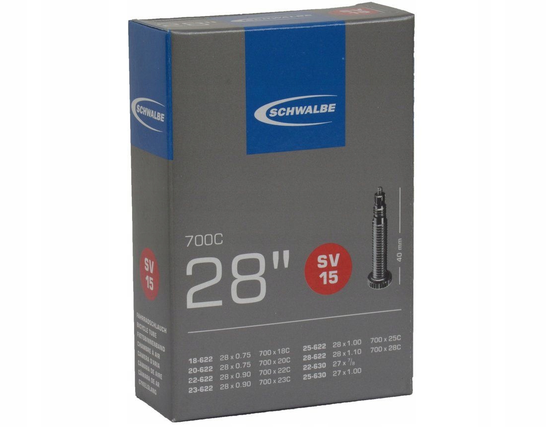 

Schwalbe Dętka SV15 28" 105g presta 40mm