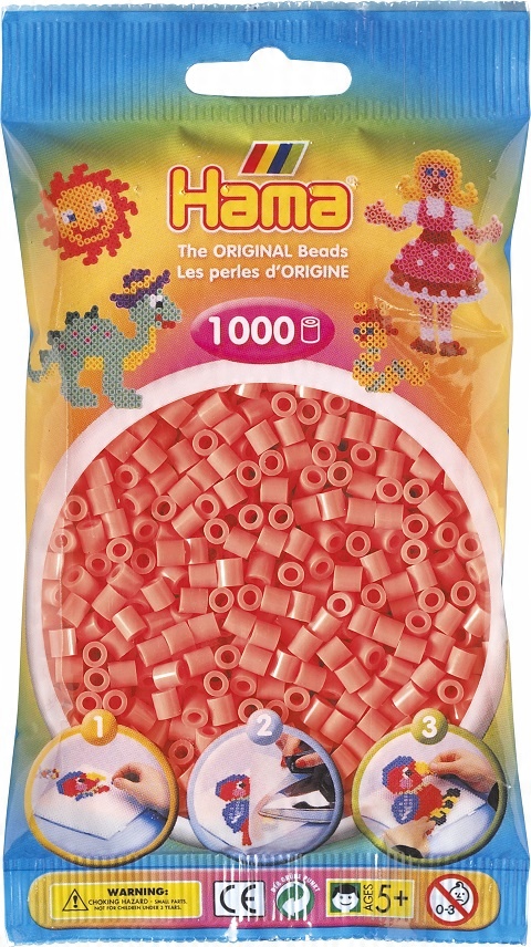 

Koraliki Hama MIDI 1000 207-44 Czerwone Pastelowe