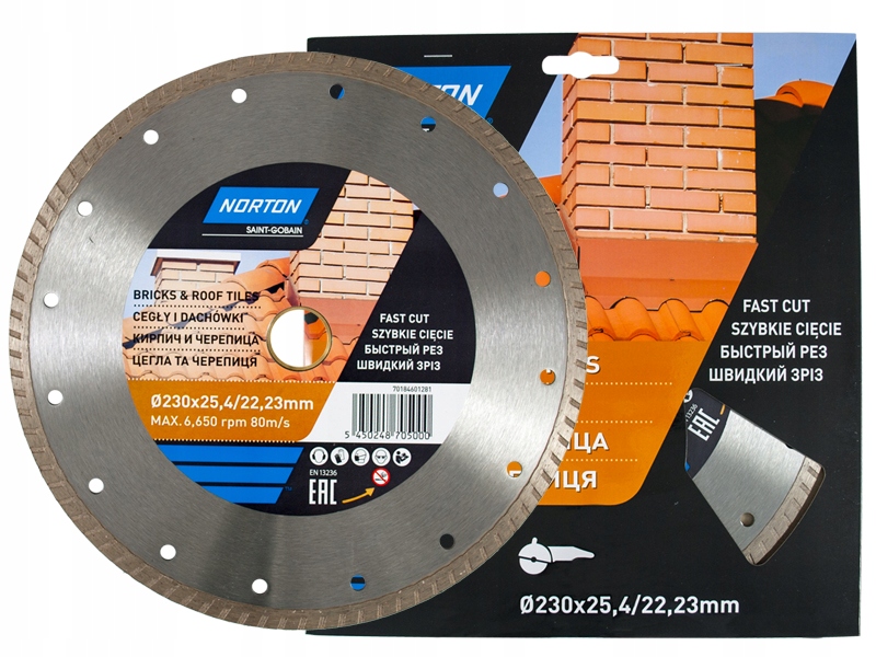 

Tarcza diamentowa Turbo dachówki cegła 230 Norton