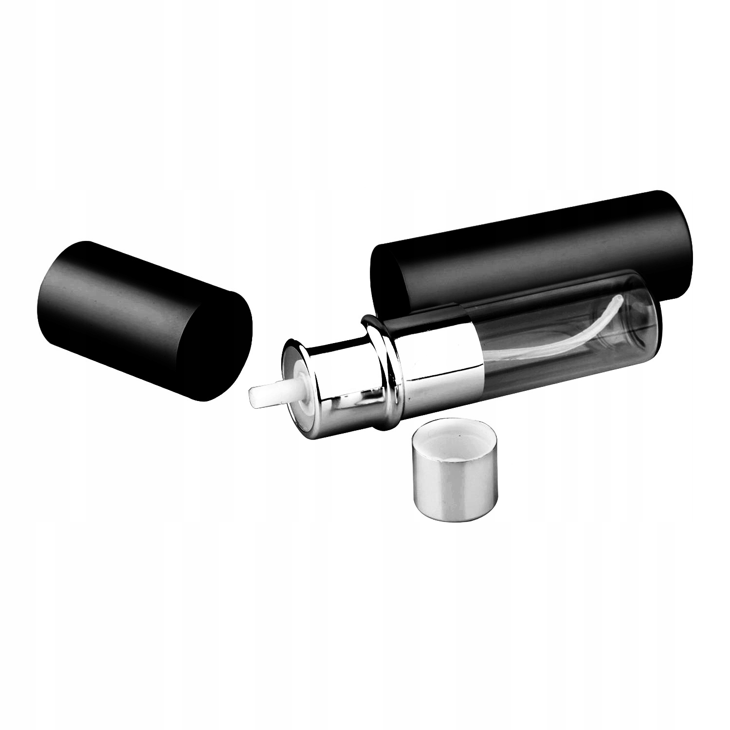 ATOMIZER PODRÓŻNY DO PERFUM FIOLKA NA 10ml CZARNY BUTELKA NA PERFUMY Pojemność 10 ml