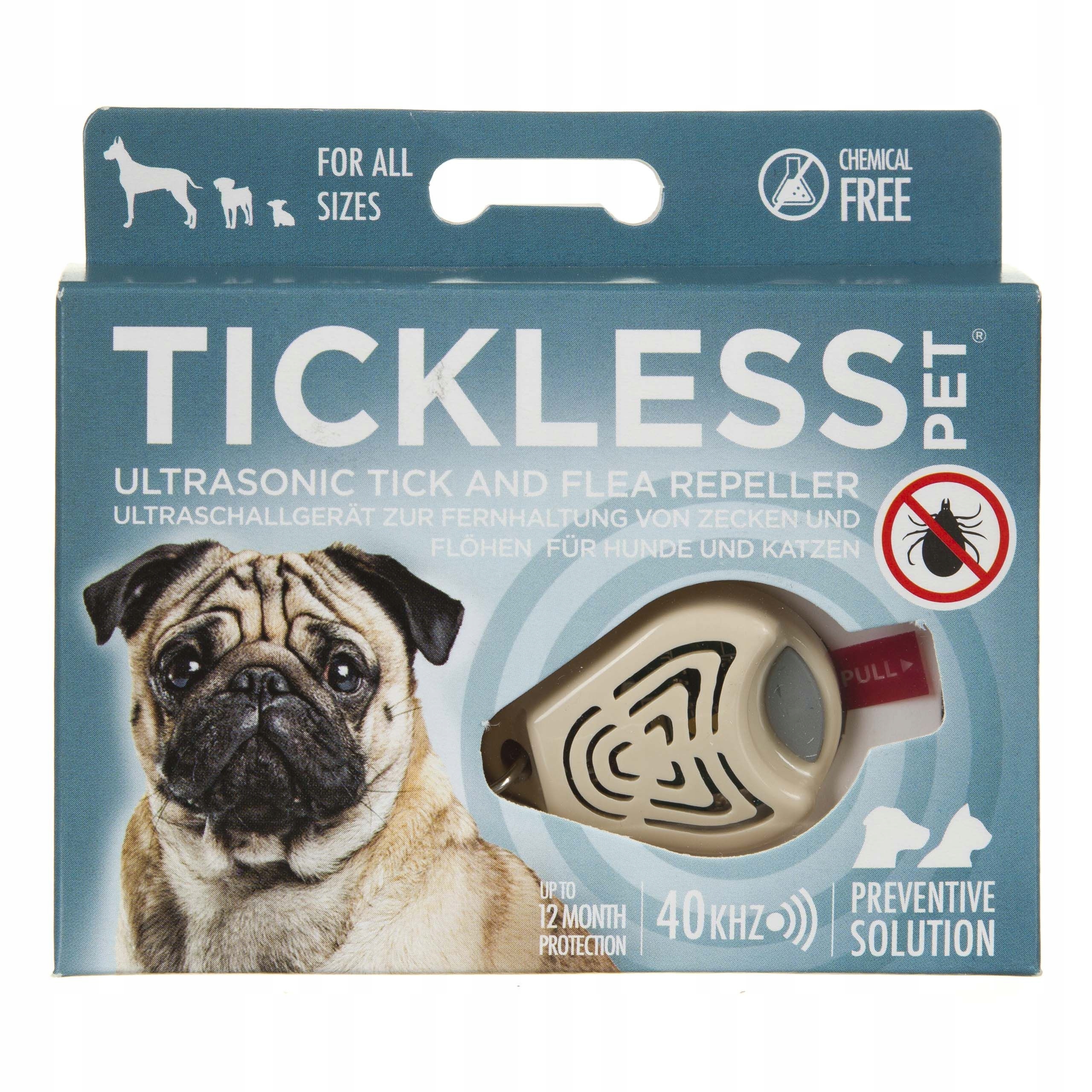 

Tickless Pet Beżowy Odstrasz. Kleszczy Ultradźwięk